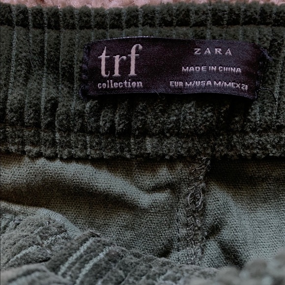 ZARA Corduroy Green Skirt - Picture 3 of 3